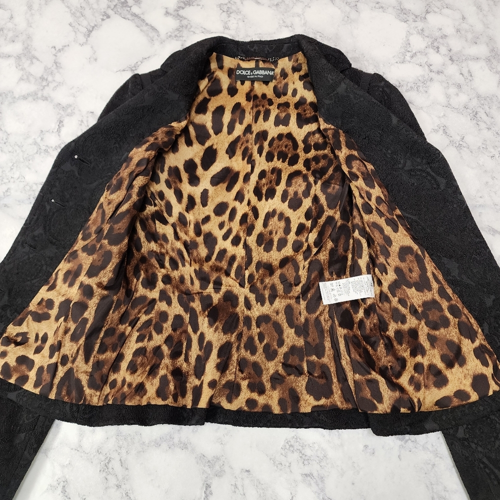 Dolce & Gabbana Jacquard Single Breast Blazer - Picture 8 of 12